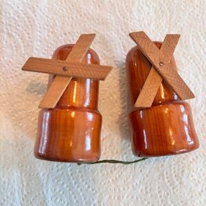 Wooden Salt and Pepper Shakers